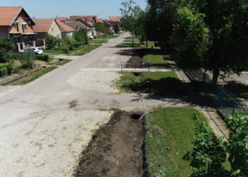 Uređen prostor ispred jabučkog vrtića