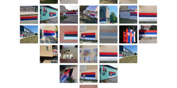 Srpske trobojke se vijore Pančevom, zastave na javnim ustanovama i preduzećima, murali na mesnim zajednicama