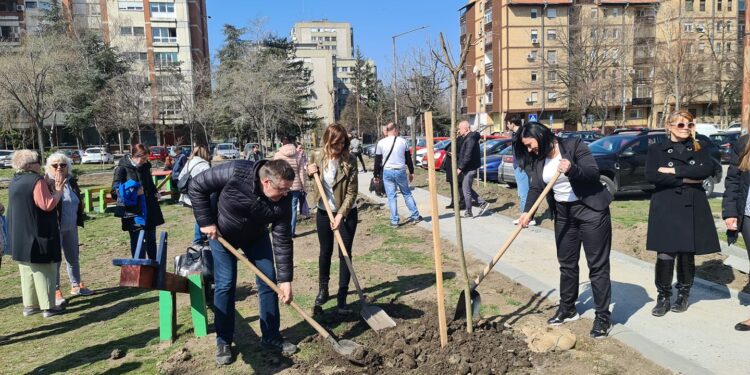 Akcija sadnje drveća u naselju Sodara u Pančevu