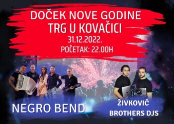 Doček Nove godine na trgu u Kovačici