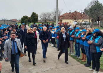 Ristovski i Kisić Tepavčević, u društvu Božić i Mladenović, posetili su Južnobanatski okrug (VIDEO)