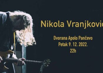 Koncert Nikole Vranjkovića u Dvorani Apolo u Pančevu 9. decembra