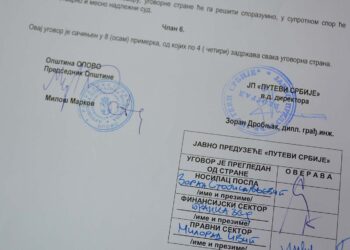 JP PUTEVI SRBIJE I OPŠTINA OPOVO POTPISALI UGOVOR: Strugana asfaltna masa za uređenje atarskih puteva i zemljanih ulica