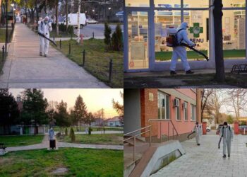 Dezinfekcija javnih površina u Opovu