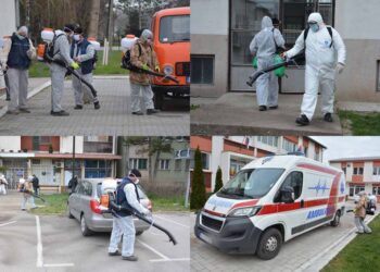 Nova dezinfekcija javnih površina u Opovu