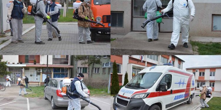 Nova dezinfekcija javnih površina u Opovu