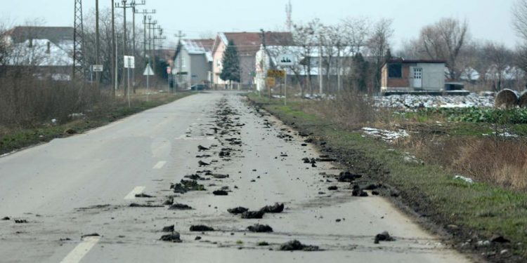 Opovčani ukazuju na problem koji muči celu Vojvodinu: Blato na putu – opasnost za vozače!