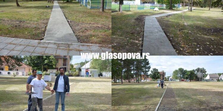 Betoniranje pešačke staze