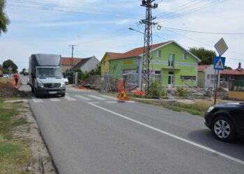 Radovi na raskrsnici Borisa Kidriča i Šumske u Opovu