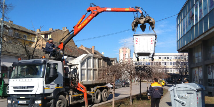 Novi kontejneri u centru Pančeva