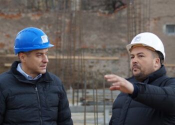 Bogosavljević obišao radove na izgradnji sportske hale