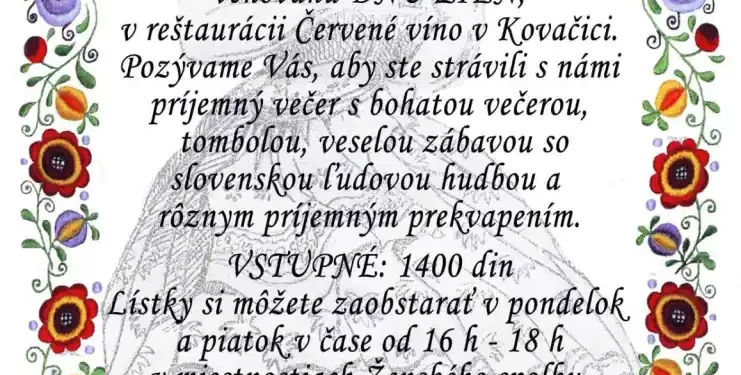 Udruženje žena Kovačica 4. marta organizuje svoju tradicionalnu Čajanku