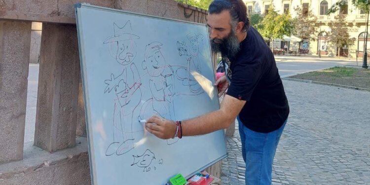 Radionica karikature i ilustracije u Jabuci
