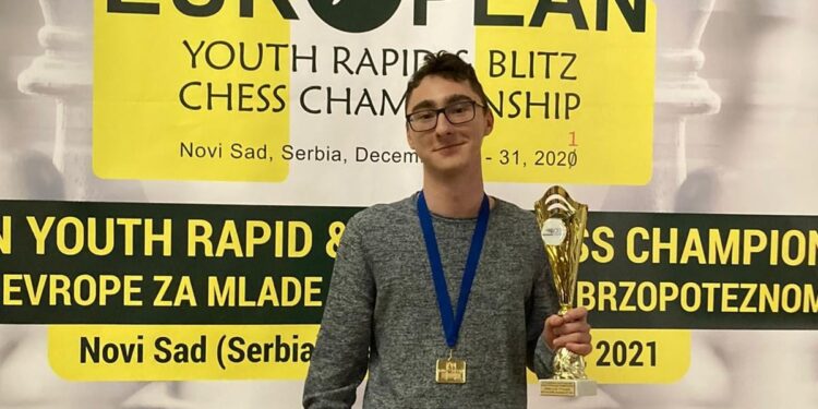 Pančevac Ilija Serafimović šampion Evrope u rešavanju šahovskih problema za mlade do 18 godina