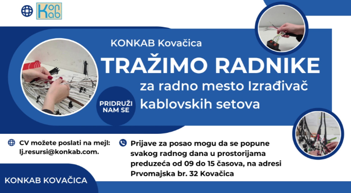 Traže se radnici u Kovačici