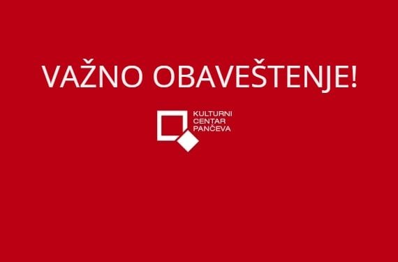 Otkazani programi KC Pančeva, karantin će koristiti za adaptacije objekta