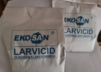 Raspored raspodele larvicida na teritoriji Pančeva