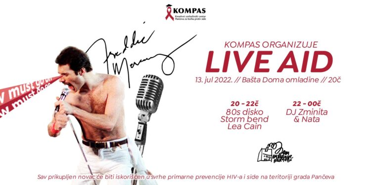 „Live Aid 2022“ u Domu omladine u Pančevu 13. jula