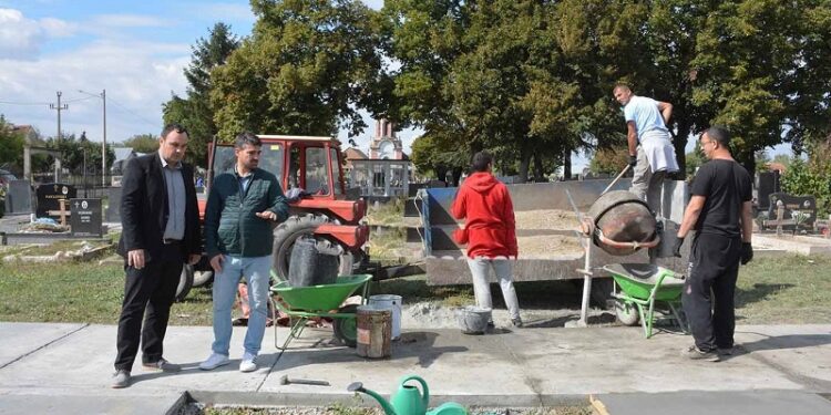 Uređenje i proširenje groblja u Opovu