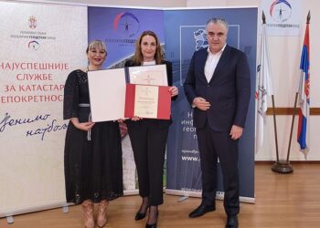 Služba za katastar nepokretnosti u Pančevu proglašena najuspešnijom u 2021. godini
