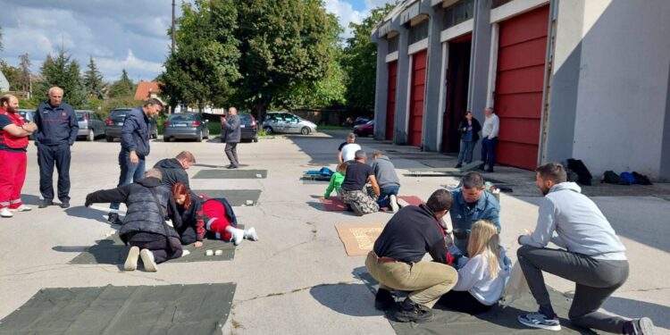 Obuka u pružanju prve pomoći u Pančevu za Specijalizovane jedinice Civilne zaštite