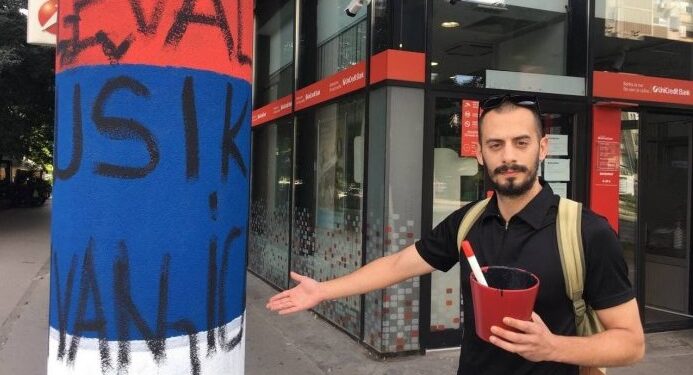 SKRNAVIO TROBOJKU U SRED NOVOG SADA: Đilasov Milogorac provocira dan pred veliki praznik!