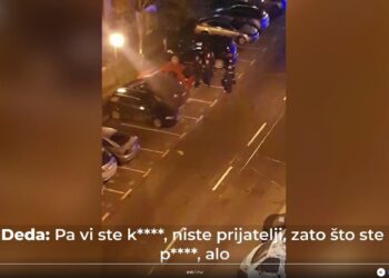 Ko je pijani nasilnik koji je sinoć u Pančevu vređao i napadao policiju? (VIDEO)