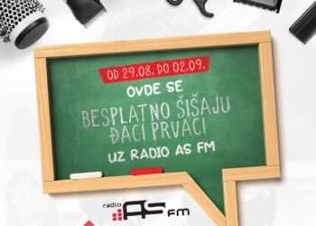 Akcija radija AS FM i frizerskih salona širom Vojvodine – besplatno šišanje đaka prvaka