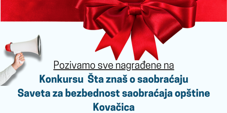 Šta znaš o saobraćaju – poziv za dodelu nagrada