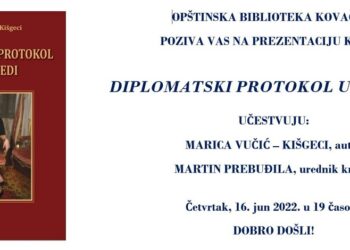 „Diplomatski protokol u privredi“ sutra u Opštinskoj biblioteci u Kovačici
