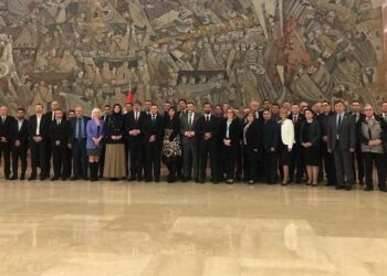 Predsednici saveta nacionalnih manjina na svečanom prijemu kod ministra Žigmanova