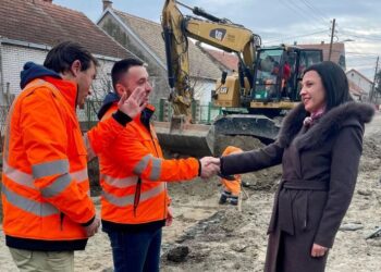 Maja Vitman posetila gradilište u ulici Bratstva Jedinstva