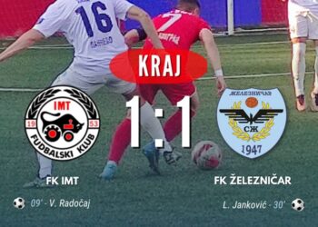 Budući superligaši igrali nerešeno: IMT – Železničar 1:1