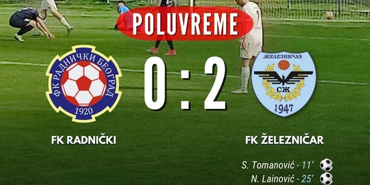 Železničar 45 minuta deli od istorije: Pančevci na Novom Beogradu vode 2:0