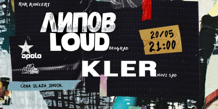 Dom omladine: Kler i Lipov Loud 20. maja u Apolu