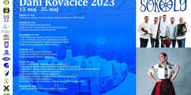 Dani Kovačice, spektakularni koncert „Sokoli“ 20. maja