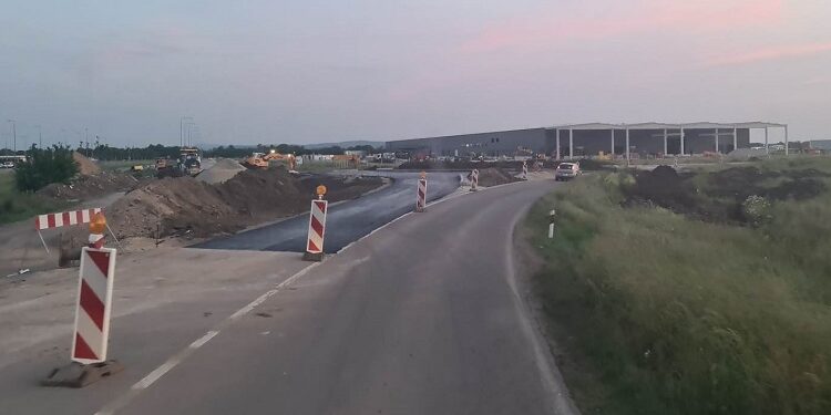 Napreduju radovi na izgradnji kružne raskrsnice kod Severne industrijske zone