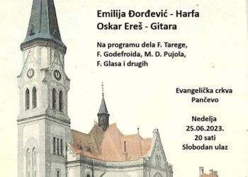 Koncert klasične muzike 25. juna u Evangeličkoj crkvi u Pančevu