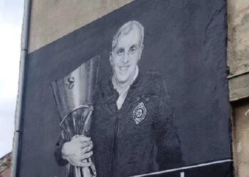 U Kovinu oslikan mural Željka Obradovića: Sve za ljubav, sve za Partizan