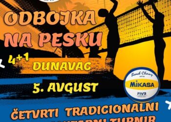 Turnir u odbojci na pesku 5. avgusta na kovinskom Dunavcu
