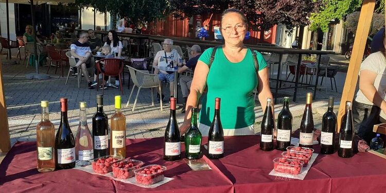 Zlatna medalja sa dolovački kaberne iz 2022. na Vinofestu u Vršcu