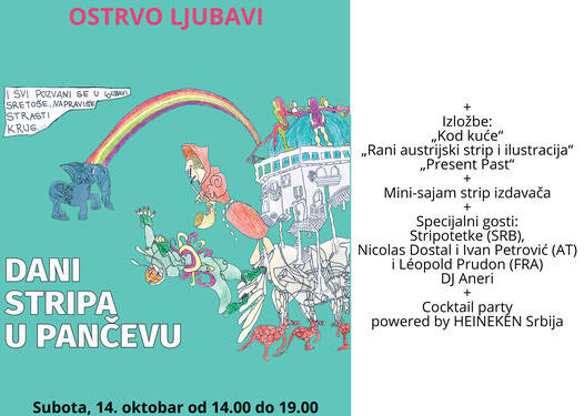 Matine strip-žurka „Ostrvo ljubavi“ 14. oktobra u Pančevu