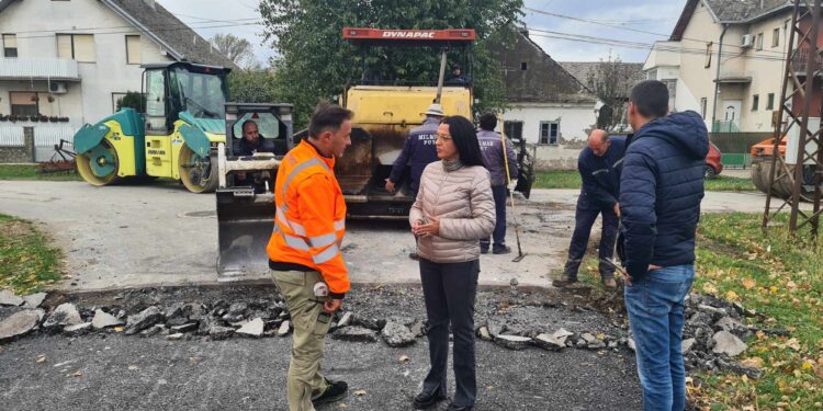 Radovi u Glogonju: U toku asfaltiranje Partizanske, a završeno Tamiške ulice