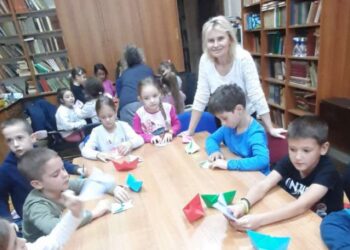 Radionica origamija za decu u Kačarevu