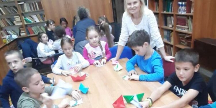 Radionica origamija za decu u Kačarevu