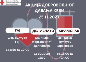 Apel za humanost: Akcija dobrovoljnog davanja krvi