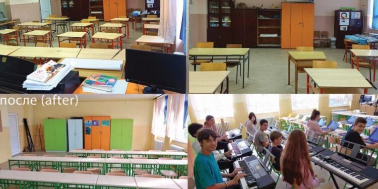 Humanitarna organizacija Lajflajn Čikago i Fondacija princeze Katarine opremili dve učionice u školi u Mramorku