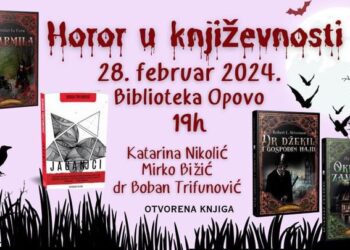 Opovo: U sredu književno veče „Horor u književnosti“