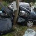 Glas Opova u Barandi: Vozač povređen, BMW se obmotao oko betonske bandere
