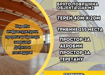 Otvorena vrata nove multifunkcionalne sportske hale u Crepaji